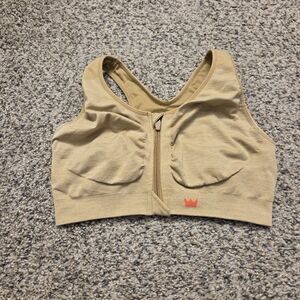 Shefit Tan Lounge Bra with Front Zipper